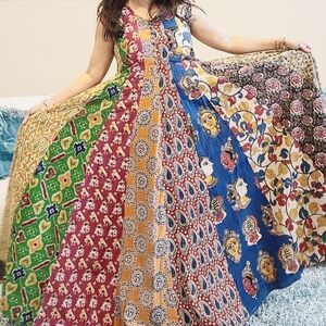 Cotton dress 34-36 size Multi Color Maxi